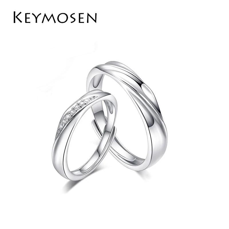 

1pcs 925 Sterling silver couple ring men and women models openning ring jewelry