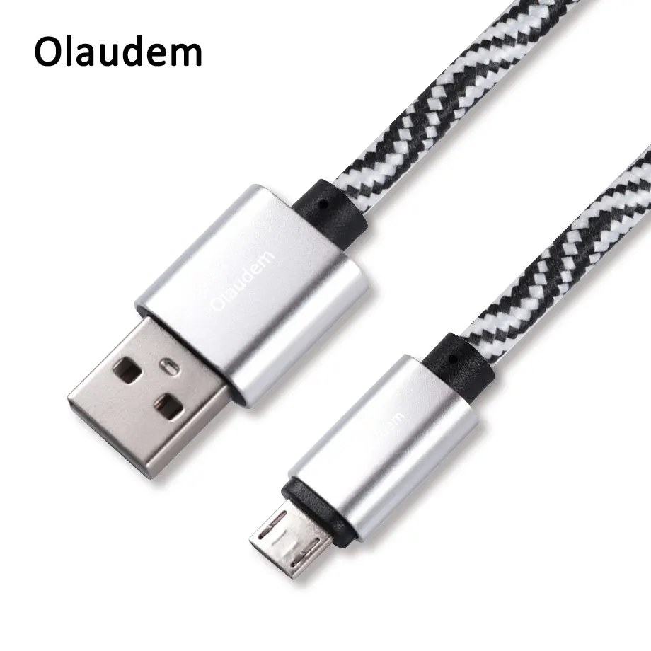 

Olaudem Phone Cables Nylon Braided Micro USB Cable Fast Charging Cable Micro USB Android Cord For Charging CB045