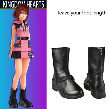 

Game Kingdom Hearts 3 Costume Kairi Cosplay Boots Leather Shoes Prop Girl Women Halloween Carnival Shoes Accessories Custom Made