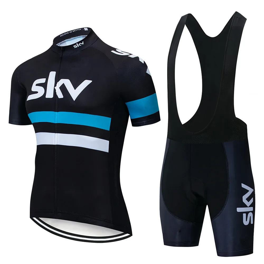 

Ropa Ciclismo Short Sleeve Cycling Jersey Breathable MTB Cycling Clothing Team Riding Tour de France Bike Bib Shorts Sets