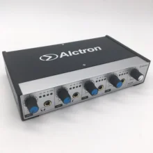 Alctron HA400 4-канальный профессиональный компактный усилитель для наушников для сцены, церковь, студии, включают: DC 15 V адаптер переменного тока