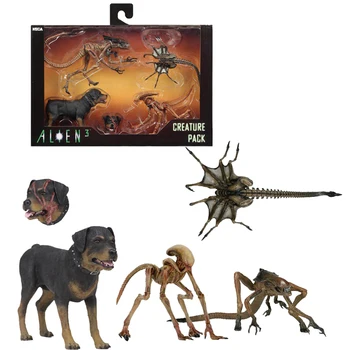 

NECA 4pcs/lot Aliem 3 Alien Dog Creature Pack PVC Action Figures Toy Doll