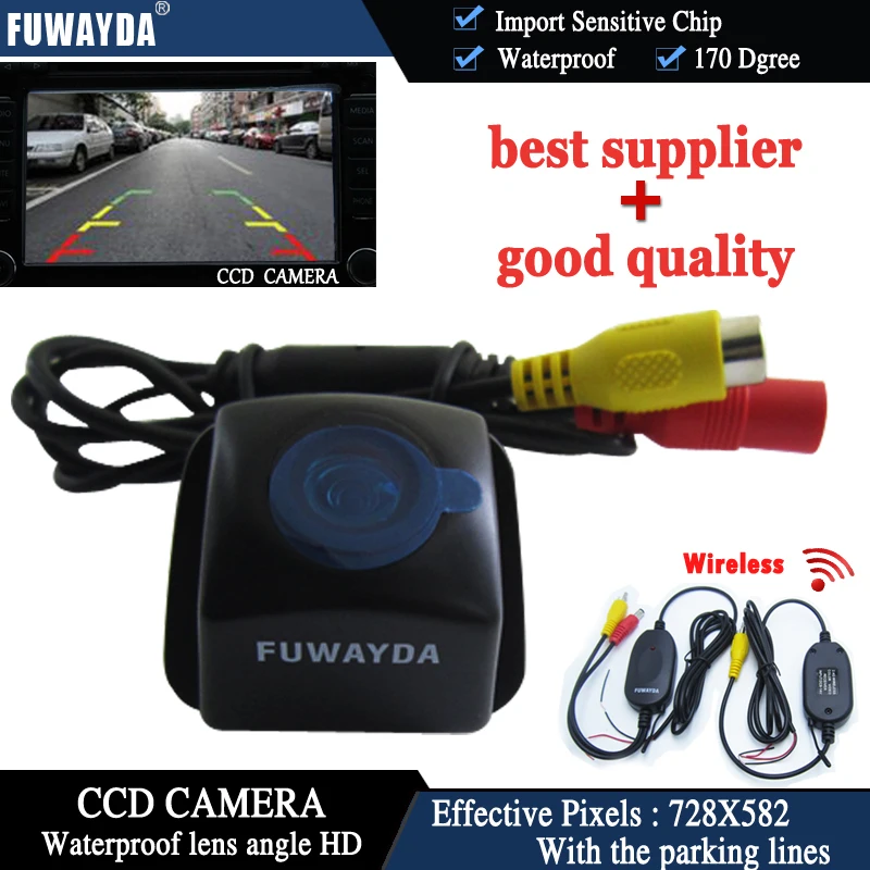 

FUWAYDA Wireless CCD CAR REAR VIEW REVERSE BACKUP HIGH QUALITY CAMERA FOR TOYOTA Prius 06-10/ Camry 09-10/ Aurion 06-11 HD