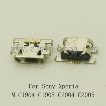 

100pcs Micro USB Jack Connector Female 5 pin Charging Socket For Sony Xperia M C1904 C1905 C2004 C2005