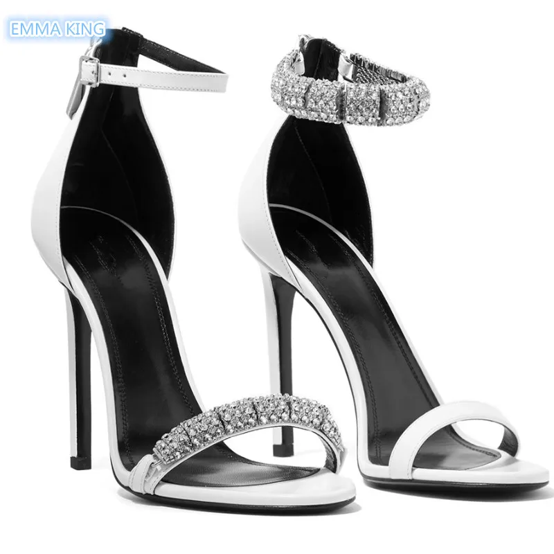 Nuovo Asimmetrica Donne Modo As Progettista Strass Di Donna Picture Talloni Caviglia Cinghia Della Da Tacchi Dell'inarcamento Gladiatore Spillo Sandali A Scarpe Degli Alti 5rqtrg