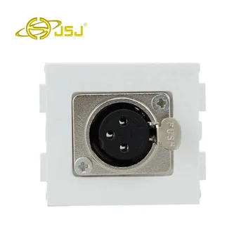 

JSJ N86-619H Cannon Welding Female Module 3PIN Cannon Female Microphone Cannon Panel Socket