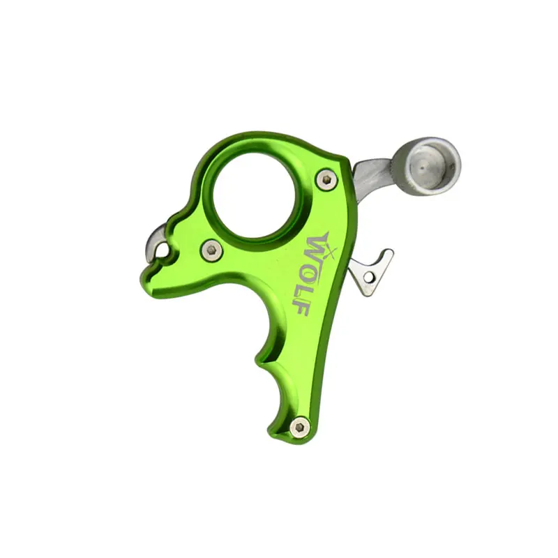 1Set Archery Compound Bow Release Aid Trigger Thumb Release 3 Finger Release Stainless Steel Compound Bow Hunting Accessories