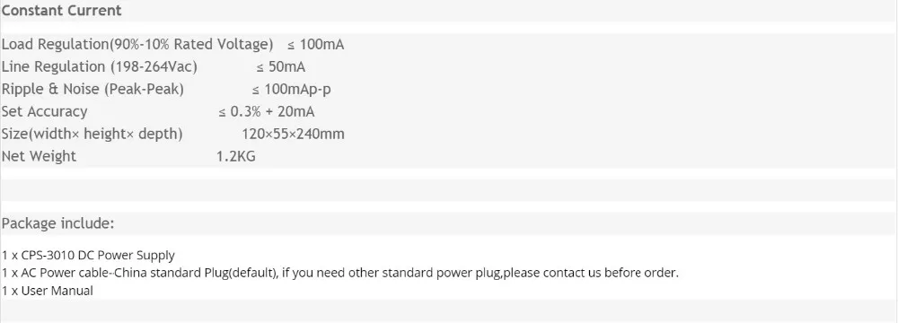 MoGood CPS-3010 AC110V/230 V вход DC0-30V/0-10A выход 300W Максимальный Портативный Регулируемый, регулируемый постоянного тока питания