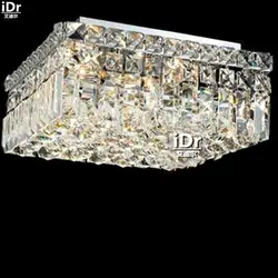 Золото Потолочные светильники современный роскошный отель лобби Светильник спальни кристалл лампы D30cm x h15cm