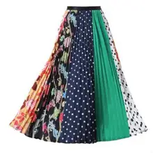 Модные женские плиссированные юбки с высокой талией, весенне-Летние Юбки-миди с эластичной талией, длинные юбки для женщин jupe femme