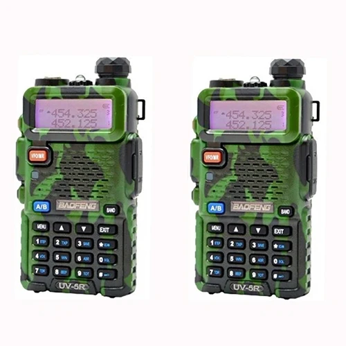 2 шт. Baofeng UV-5R ham радио гарнитуры рация 10 км для двухсторонней радиостанции двухдиапазонный УКВ мобильный uv5r CB amador - Цвет: Камуфляж