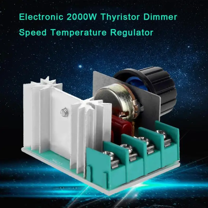AC220V 2000 Вт электронный импортный тиристорный регулятор высокой мощности регулятор скорости регулятор температуры регуляторы напряжения