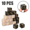 10Pcs White Black 14mm 6 Side Dice Counters +1/-1 Dice Kids Toy Counting Dice For Magic The Gathering Game Counting ► Photo 2/6