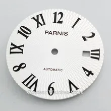 Новинка Parnis 31,5 мм белый циферблат черные знаки подходят для miyota 8205,8215, 821A mingzhu 2813 автоматическое движение