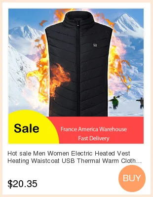 Men Women Outdoor USB Infrared Heating Vest Jacket Winter Flexible Electric Thermal Clothing Waistcoat Fishing Hiking Dropship