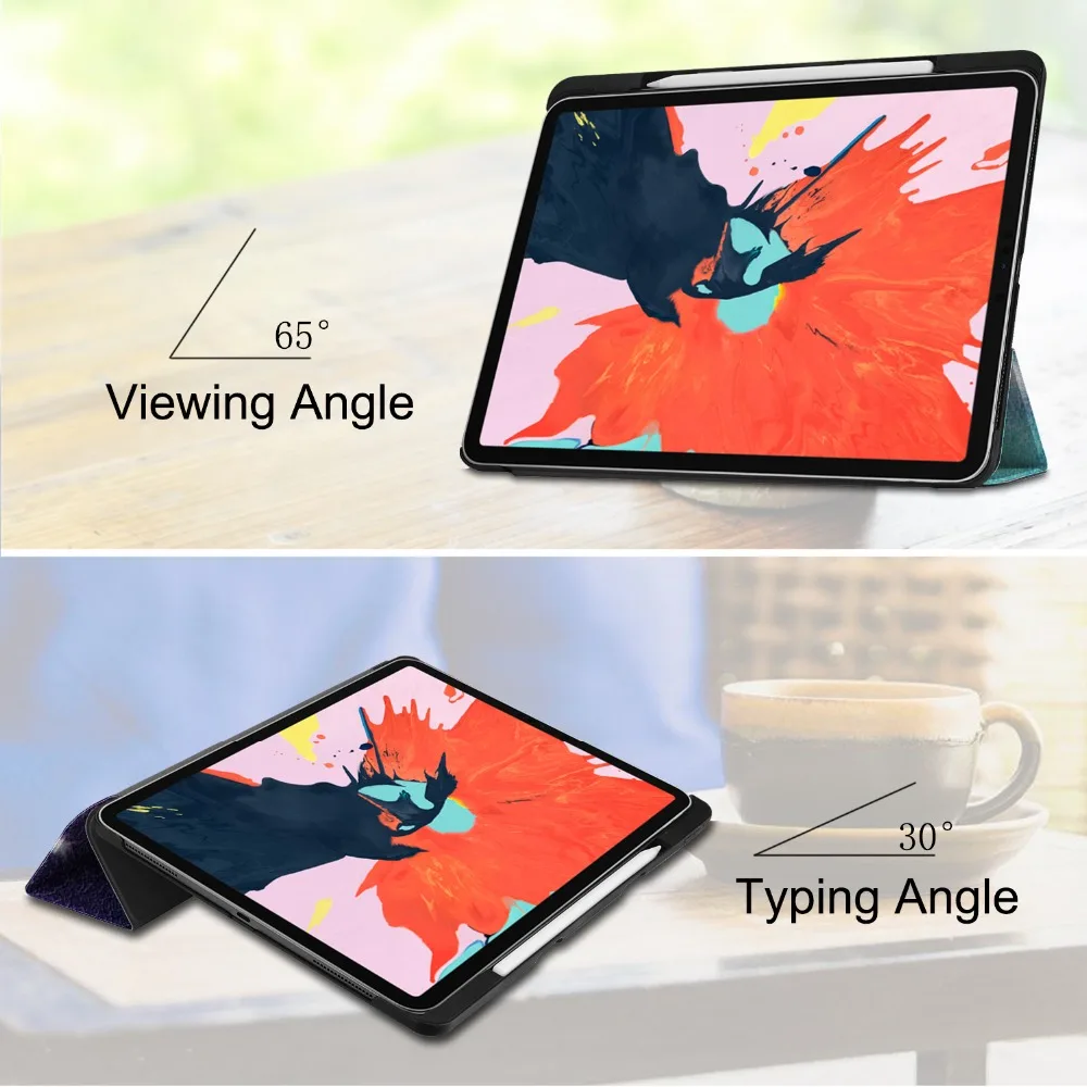 Магнитный чехол NEWCOOL для планшета pro 12 9 2018 кожаный смарт ipad A1876 A1895 a53 A2014