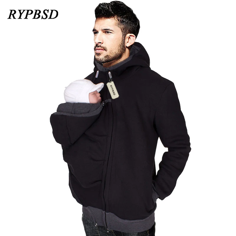 mens babywearing coat