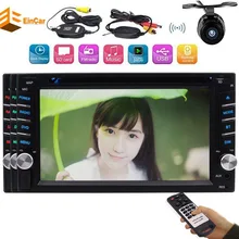Eincar 2din Car Radio Stereo 6.2” Headunit Bluetooth FM AM Receiver USB SD Aux Multimedia autoradio DVD Player+Wireless Camera