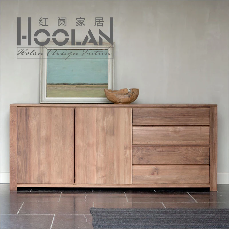 Ikea nordic minimalista moderno rovere in legno di frassino credenza