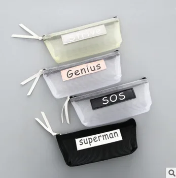 

Kawaii Pencil Case Cartoon Superman Transparent Gift Estuches School Pencil Box Pencilcase Pencil Bag School Supplies Stationery