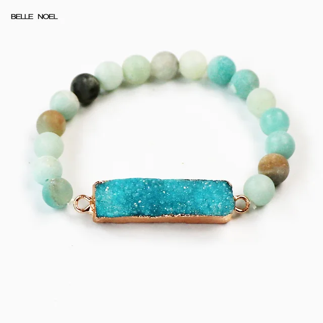 Nature Matte Ite With Unique Rectangle Lake Blue Raw Mineral Nature Matte Ite With Unique Rectangle Lake Blue Raw Mineral Crystal Quartz Druzy Charm Boho