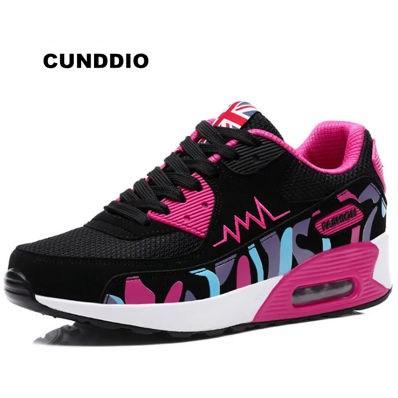 

sneakers women 2018 Casual shoes Woman flat shoes Air damping leather Mesh shoesplatform shoes leisure tenis feminino casual