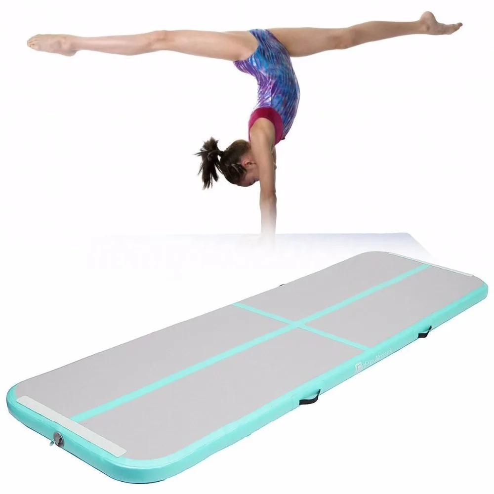 Pista de aire 5m inflable barato colchón de gimnasia Arco Iris gimnasio pista de aire tumbing pista de aire para la venta envío gratis - 3