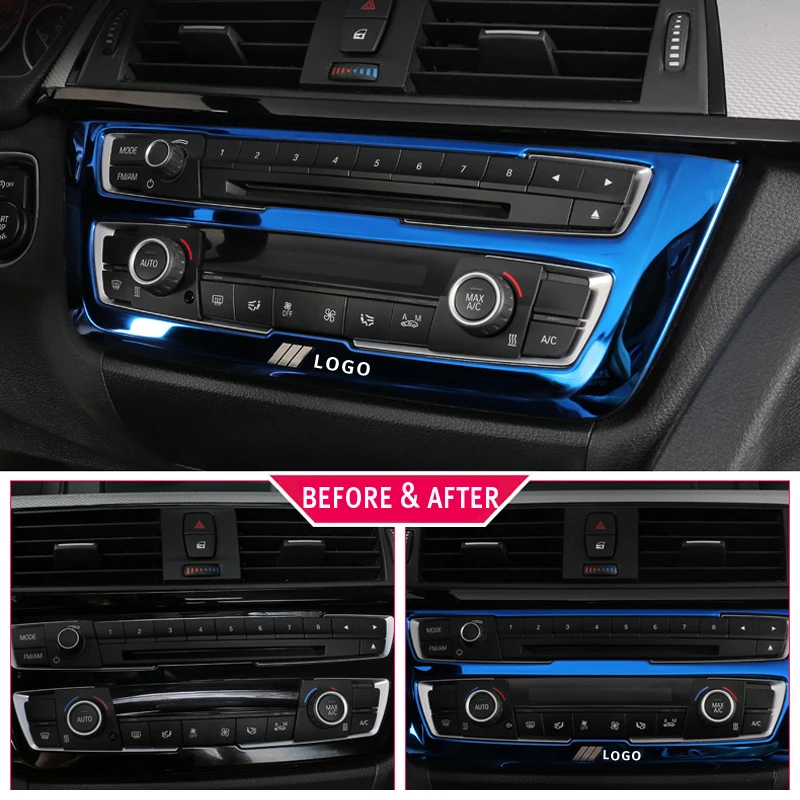 

For BMW F30 F34 320i 3 series Accessories Stainless steel Headlight Switch Buttons Decor Cover Interior Trim Car Styling Sticker