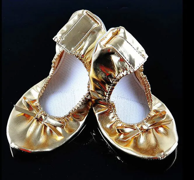 NEWEST !!!Belly Dance acrobatics new golden soft shoe