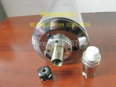 

machine tool spindle 1.5kw cnc Spindle motor 3 bearings 24000rpm 1500w 220v ER11 engraving machine  80mm  water cooling engraver