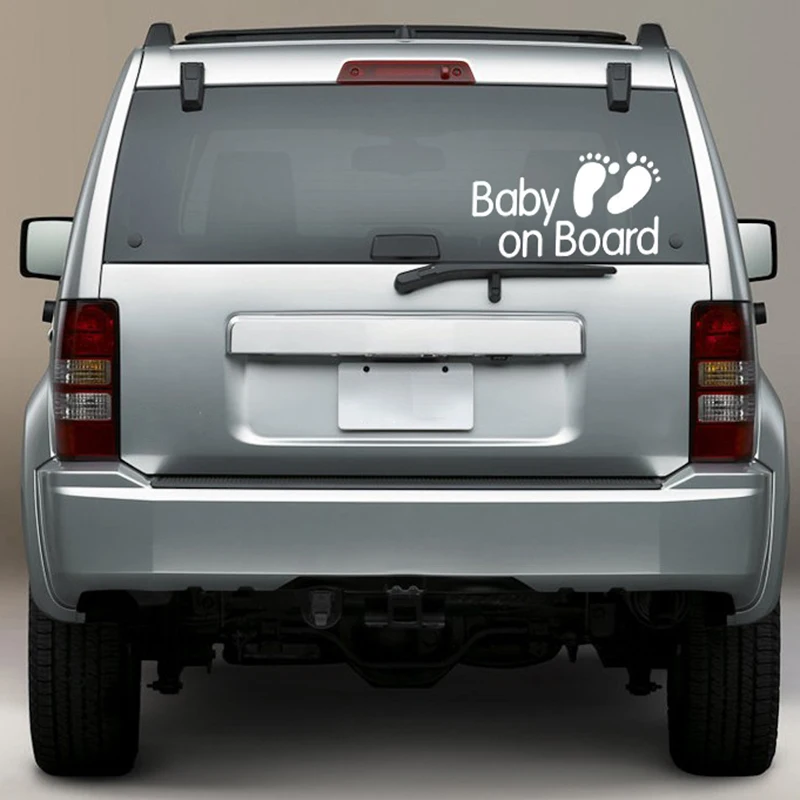 Baby on Board Child Children Car Van Window Bumper Vinyl Die Cut Stickers Decals