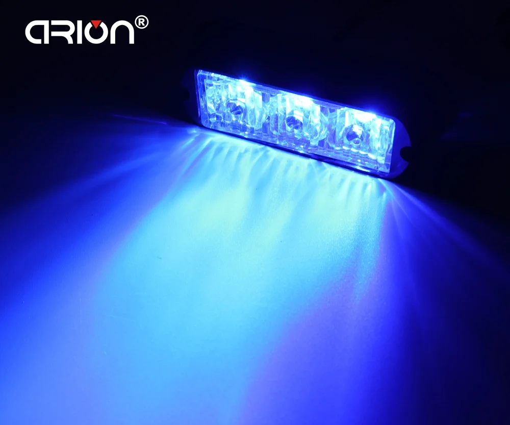 

CIRION Hot sales Strobe Flashing Led Lights Recovery Truck Breakdown Lorry Lamps 3led Blue 3 LED Waterproof Car Truck Emergency