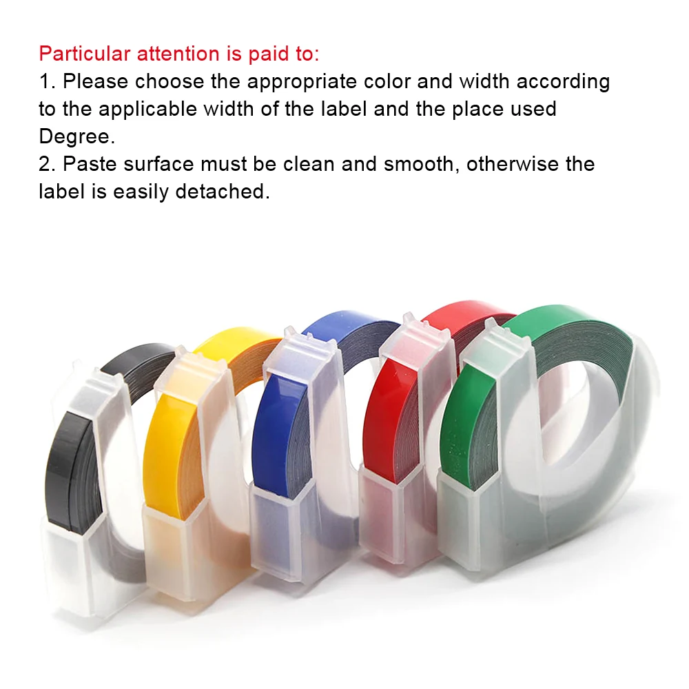 Printer Ribbon For DYMO 1610/1575 Label Printer Supplier PVC Material Bump Series Quality Durable 5 Color Optional