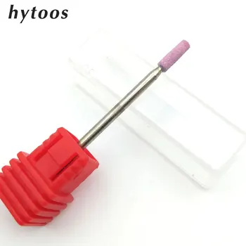 

HYTOOS Pink Corundum Nail Drill Bit 3/32" Rotary Ceramic Stone Burr Manicure Electric Drill Accessory Nail Mills Tool