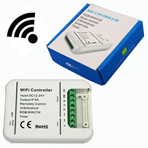 Оригинальный светодиодный контроллер 16 миллионов цветов Wi Fi 5 каналов RGB/WW/CW