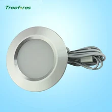 6 шт. DC12V 3 Вт светодиодный шкаф под шкаф круглая форма шайба лампы винный шкаф Книжная Полка Шкаф мотор дома огни