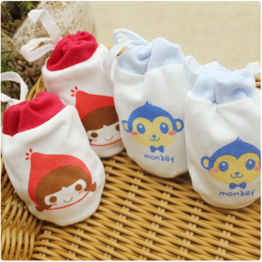 1 пара детские перчатки из 100% хлопка|newborn baby mittens|baby mittensbaby glove newborn |