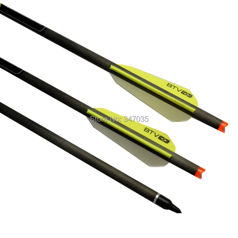 22 inch BTV Crossbow Bolts Carbon Arrows Archery Hunting Shooting