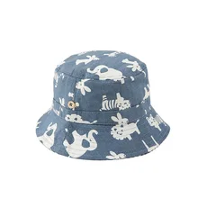 Детская Летняя шляпка слон животных шапки с принтом для девочек солнцезащитная Кепка для улицы