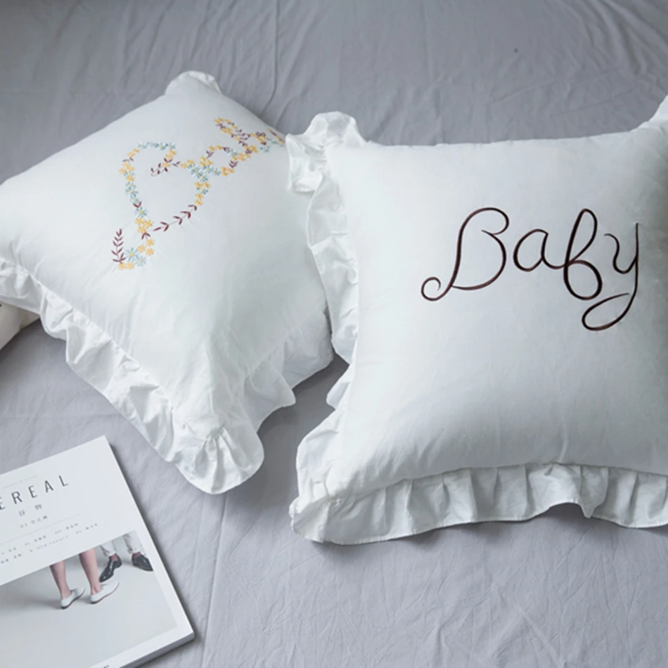 Living Room Cushions Back Pillow Bed Ruffles Backrest Pillow Bed Back Cute Girl Pillow Cushions