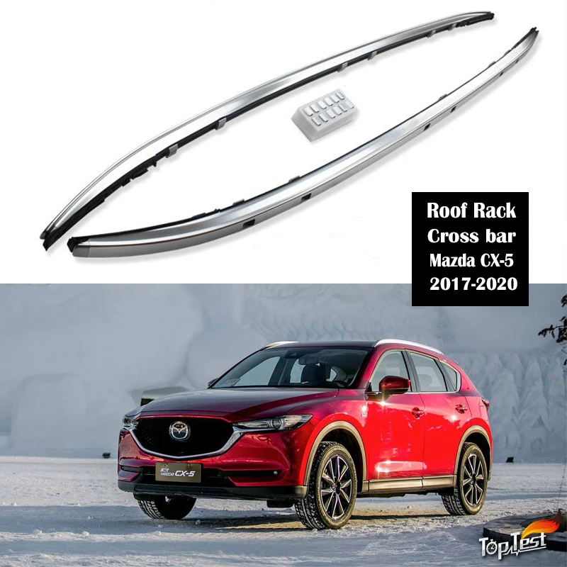 Barras de techo de coche de aluminio rieles estantes para Mazda CX-5 CX5 CX 5 2012-2017
