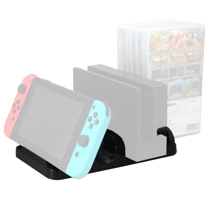 

NS Accessories for Nintend Switch Dock Stand 6 Game Cards Boxes Storage Game Console NS Pro Controller Charging Stand Game Kits
