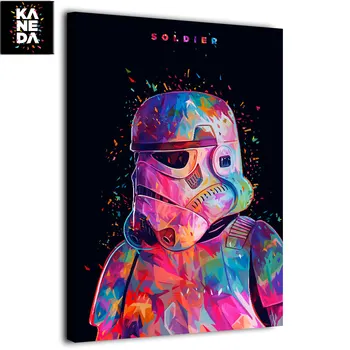 

1 piece HD printed canvas art Star War soldier stormtrooper painting by KANEDA Alessandro Pautasso movie poster NY-7142C