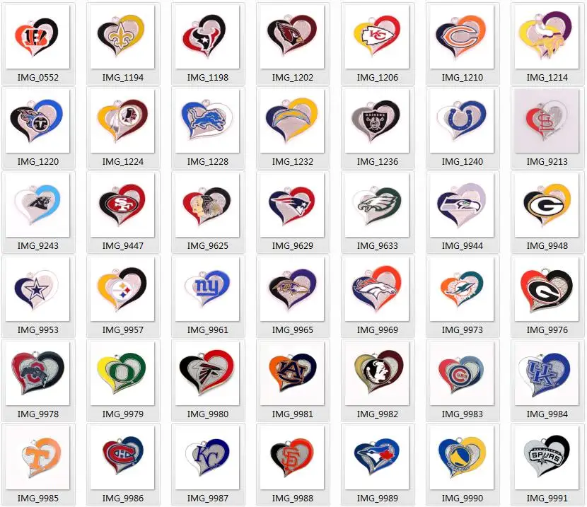 

Mix Styles heart sprot charm wholesale