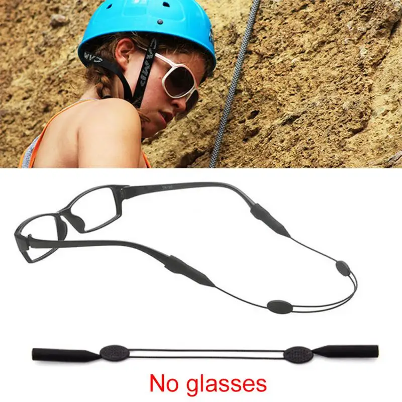 

1Pcs Glasses Wearing Neck Holding Wire Adjustable Sunglasses Rope EyeglassSilicone Anti Slip tring Lanyard
