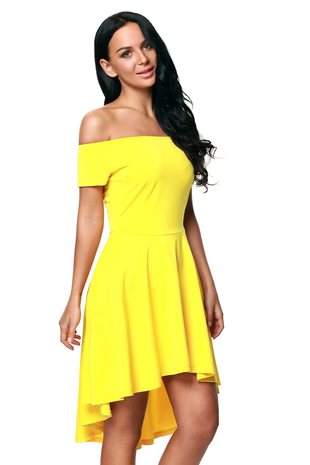 Yellow-All-The-Rage-Skater-Dress-LC61346-7-4