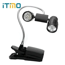 ITimo Reading Table Lamp For Camping Fishing LED Clip Light Adjustable Clip-on Mini LED Book Lights Flexible BBQ Light Bright