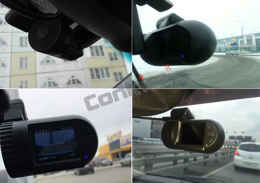 Conkim Dash Cam gps DVR цифровой видеорегистратор 1296P 1080P Full HD скрытая черная коробка авто камера DVR Мини 0805P w/комплект с жестким проводом