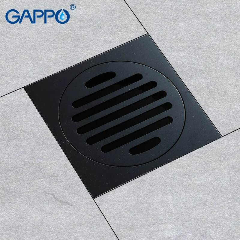 GAPPO drains square Anti odor Bathroom Toilet Floor Drains shower room