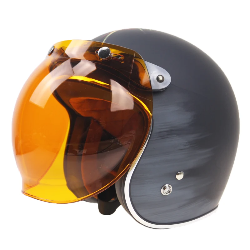 UK beckham stile moto bubble shield Retro del casco vintage casco casco di  vetro bolla di vetro CE approvato Classico e affidabile|helmet glass|bubble  shieldvintage helmet - AliExpress